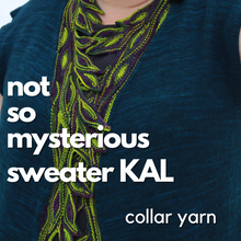 Load image into Gallery viewer, Collar Colourways-Crow Girls Not-So-Mysterious KAL kit (dyed to order)