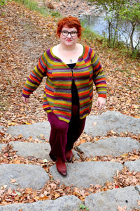 Spaced Oddity Circular Yoke Cardigan Kits (inclusive of 83-179 cm or 32.75-70.5 inch chest/bust)