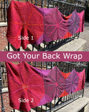 Load image into Gallery viewer, Yarn Packs for 4 Flower Version of the Got Your Back Wrap by Mary W Martin (dyed to order)