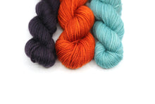 Load image into Gallery viewer, Yarn Packs for 3 Flower Version of the Got Your Back Wrap by Mary W Martin (dyed to order)