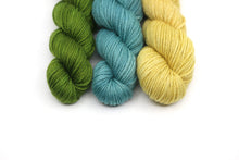 Load image into Gallery viewer, Yarn Packs for 3 Flower Version of the Got Your Back Wrap by Mary W Martin (dyed to order)