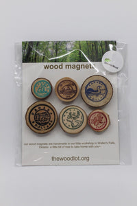 Handmade Wooden "Canadian Coin" Magnets