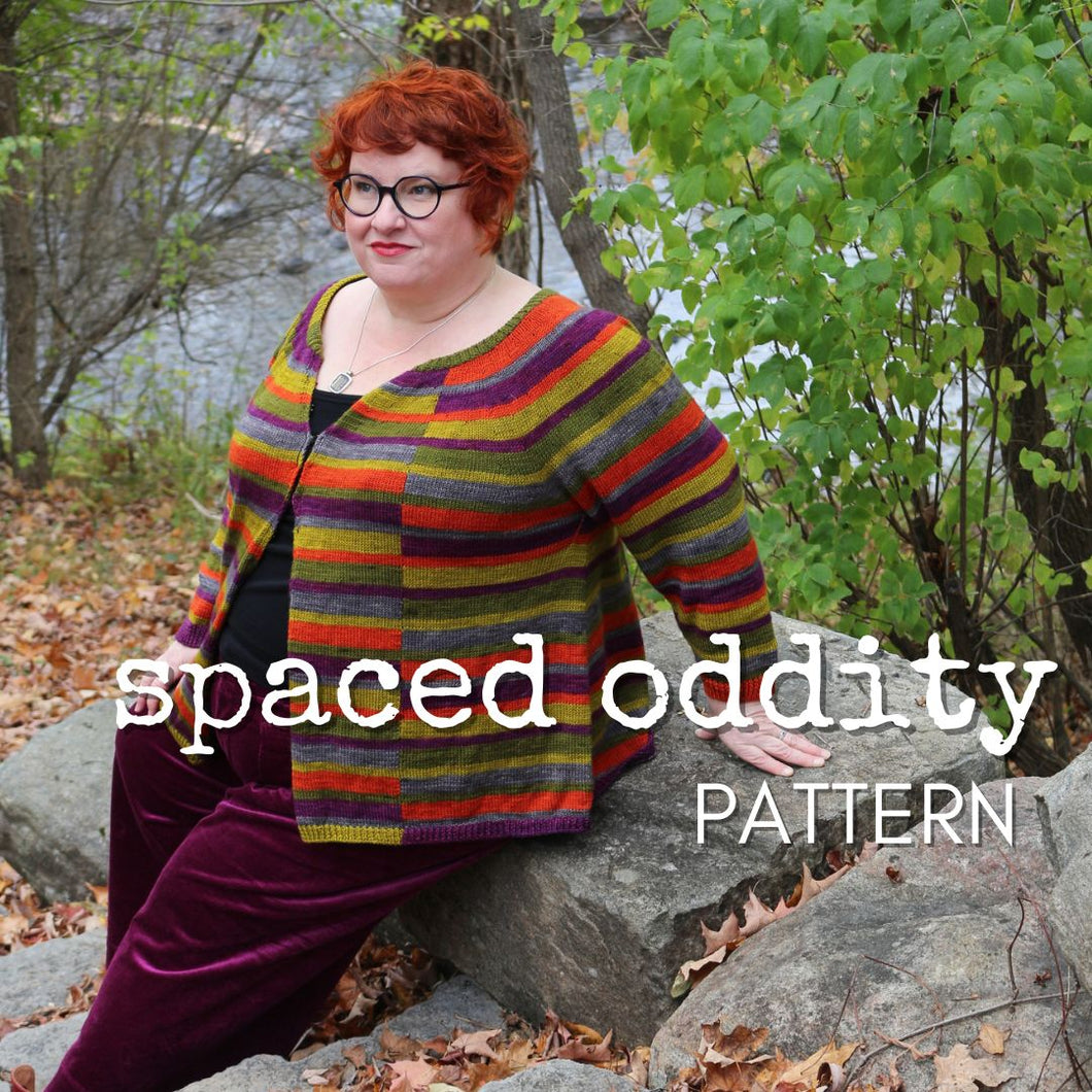 Spaced Oddity Circular Yoke Cardigan Pattern (PDF Download)