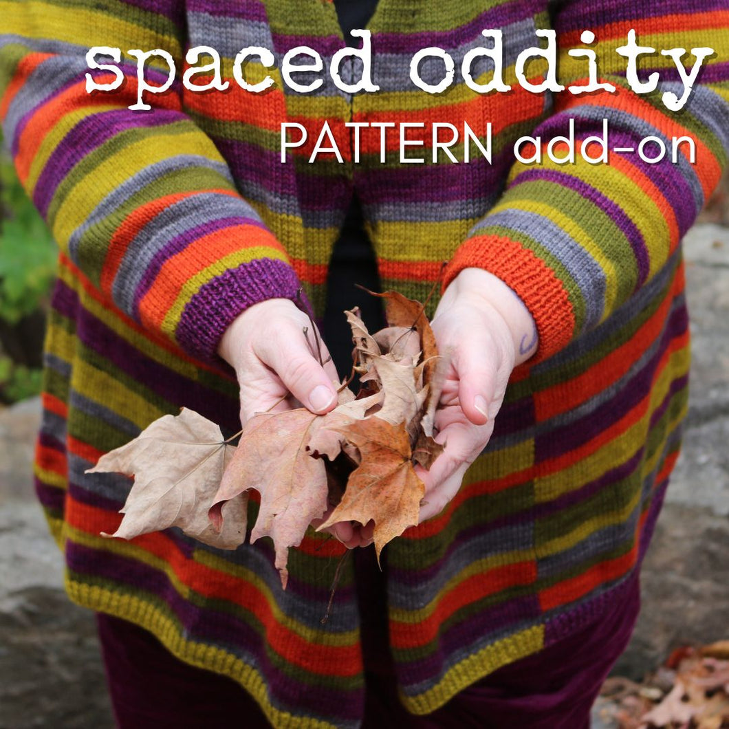 Spaced Oddity Yarn Purchase:  Digital PDF Pattern Add-on (Check box to add to order)