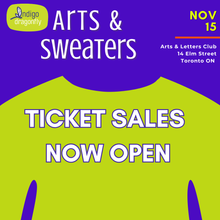 Load image into Gallery viewer, Arts &amp; Sweaters Timed Admission Ticket - Nov. 15, 2025