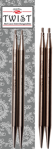 ChiaoGoo TWIST Shorties 3" (7.6 cm) SS Lace Interchangeable Large Needle Tips [L]
