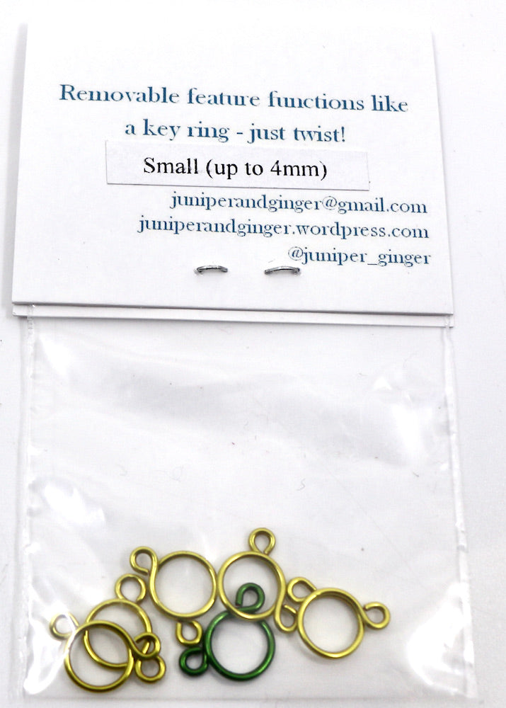 Juniper & Ginger Removable Stitch Markers - Small (up to 4 mm)