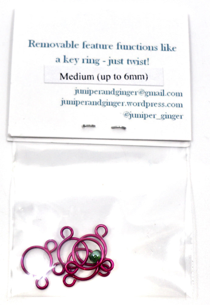 Juniper & Ginger Removable Stitch Markers - Medium (up to 6 mm)