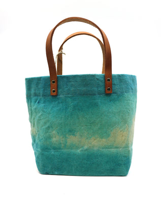 Waxed Canvas Square Bottomed Tote Bag-Antigonish Bag Company