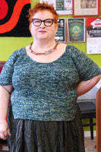 Load image into Gallery viewer, Kim wearing Bumbletee with one hand behind her back