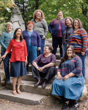 Load image into Gallery viewer, Group of models wearing all the book sweaters