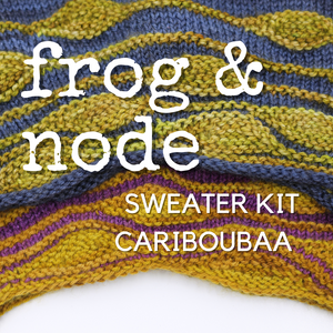 Frog & Node Sweater Kit: CaribouBaa Sweater Kit (Dyed To Order)