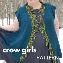 Load image into Gallery viewer, Crow Girls Cardigan/Vest by Kim McBrien Evans-Digital PDF Pattern
