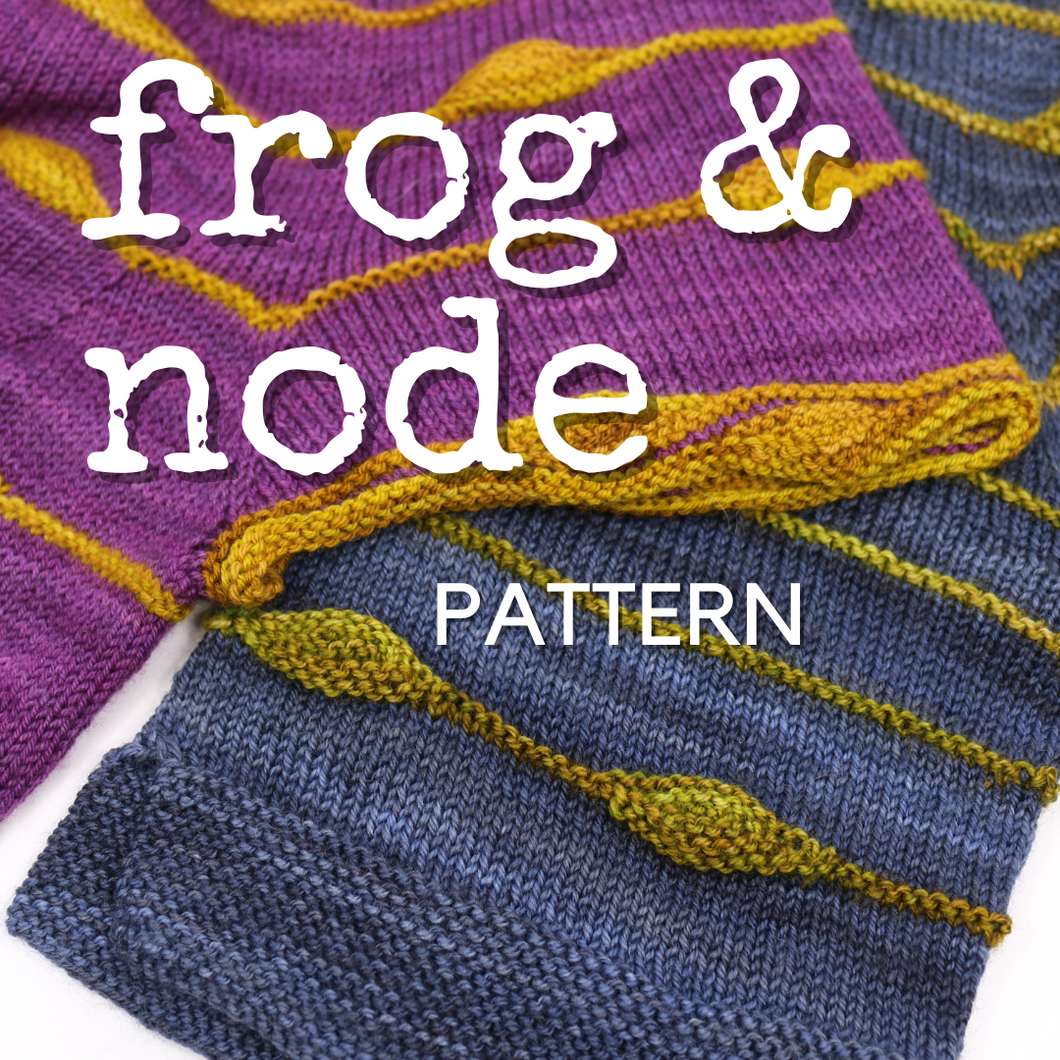 Frog & Node Circular Yoke Sweater by Kim McBrien Evans-Digital PDF Pattern