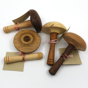 Hand-Turned Wooden Darning Mushroom from Moosehill Woodworks