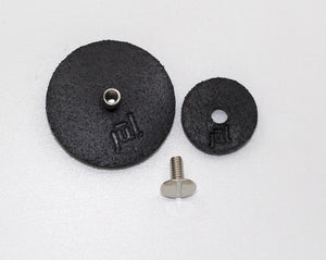 Jul Designs-1.5" Screw-in Leather Pedestal Button Styling Tack