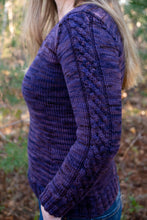 Load image into Gallery viewer, MerGoat Worsted pre-orders (Riverbank Grape by Meg Anderson Kilfoil)
